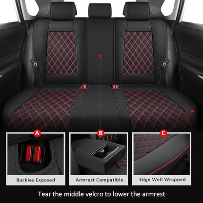 MIROZO Car Seat Covers for Toyota Rav4, Waterproof Rav4 Seat Covers Compatible - Image 5