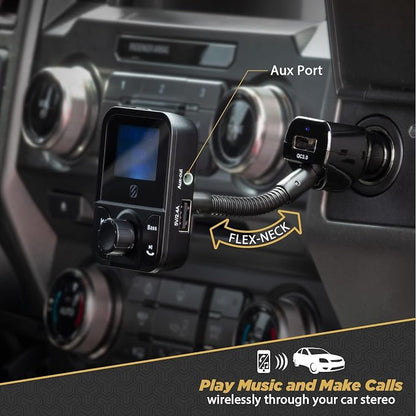 Scosche SBTFM1-XCES0 Bluetooth 5.0 FM Transmitter w/ Dual USB Charger Ports - Image 5
