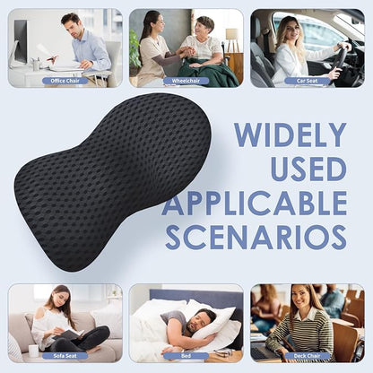 Lumbar Support Pillow Ergonomic Memory Foam Lumbar Pillow, Relieve Back Pain - Image 5