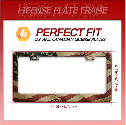 Vintage American Flag License Plate Frame Usa Flag License Plate Frames Funny - Image 7