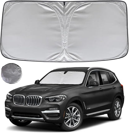 KAYZT Windshield Sun Shade for 2018-2025 BMW X3 Foldable Sunshade SUV Front by KAYZT