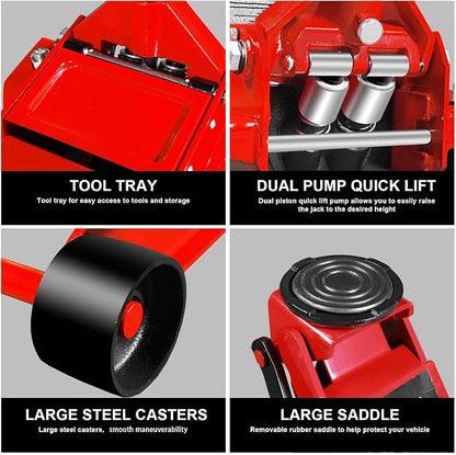 4 Ton Floor Jack Hydraulic Low Profile Floor Jack - Image 6