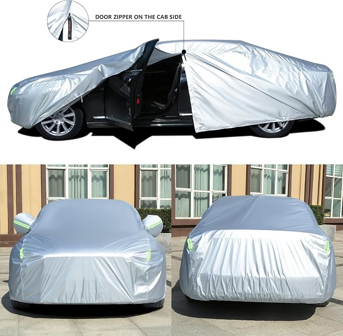 Tecoom Light Shell Waterproof UV-Proof Windproof Design Car Cover - Image 2