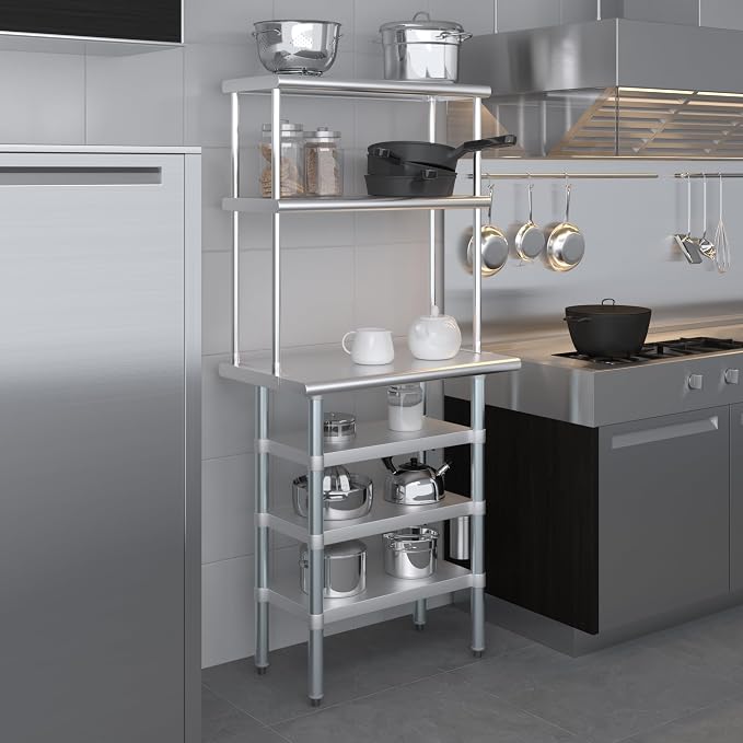 Amgood 18" x 30" Stainless Steel Work Table - Image 6