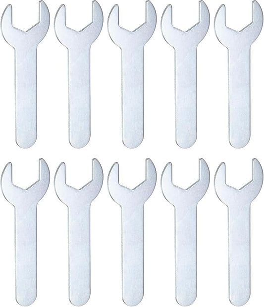 HARFINGTON 10pcs Small Wrench 14x70x1.5mm Metric U-Shaped Single Open Ended by HARFINGTON