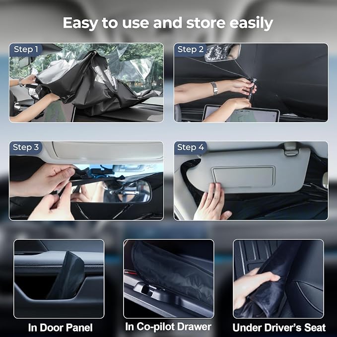 Windshield Sun Shade Umbrella: Custom Fit - Image 4