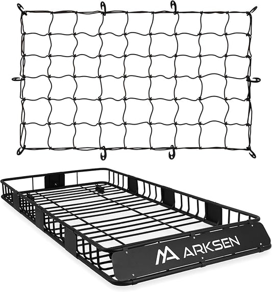 ARKSEN 84 x 39 x 6 Inch Universal 150LB Heavy Duty Roof Rack Cargo by ARKSEN