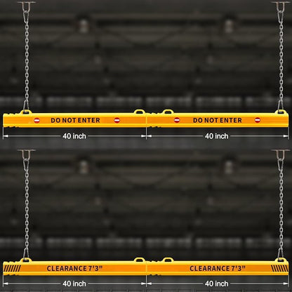 78" Parking Garage Height Clearance Bar - Image 3