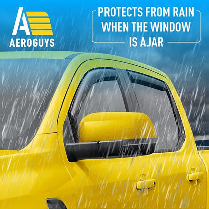 Extra Durable Window Deflectors in-Channel Window Visors Rain Guards Fit - Image 2