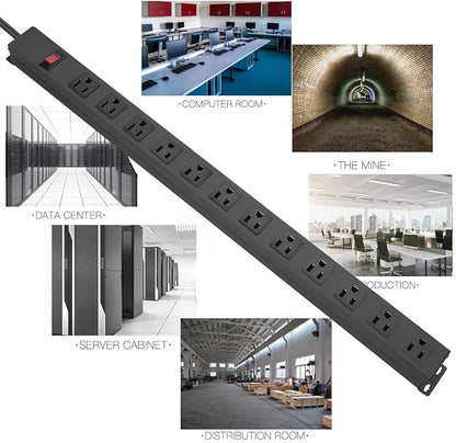 Metal Wall Mount Power Strip, Mountable Power Outlet - Image 6