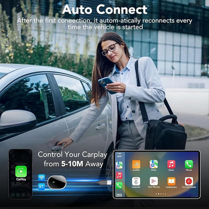 Wireless CarPlay Adapter for Apple iPhone, 2025 Upgraded Converts Wired to - Image 7