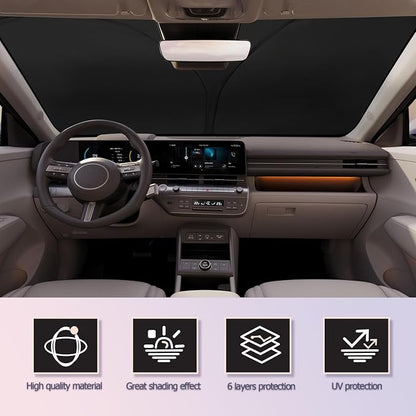 LUWU Hyundai Kona Windshield Sun Shade - Image 2