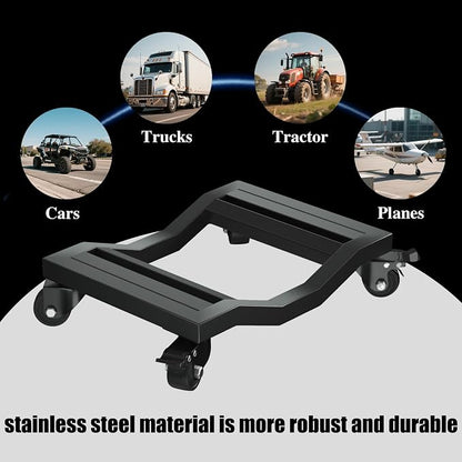 I'EZONK Industrial Stainless Steel Car Dolly Set of 4-6, 084kg Capacity | Pro - Image 7