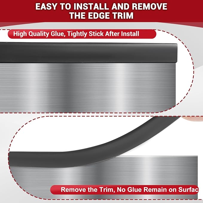 Rubber Edge Trim, 1/16" Self Adhesive Flexible U Channel Edge Protecter - Image 4