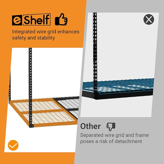 3ftx8ft Overhead Garage Storage Rack, Heavy-Duty Metal Garage Ceiling Storage - Image 5