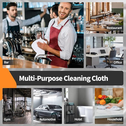 FIXSMITH White Microfiber Cleaning Cloth -Pack of 12, Highly Absorbent Cleaning - Image 7