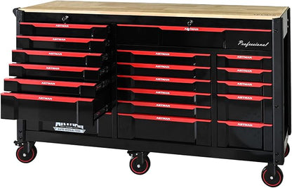 66-Inch Rolling Tool Chest and Workbench - Image 4