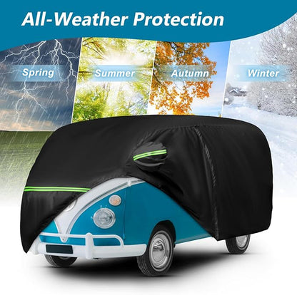 Waterproof Car Covers for 1950-1992 VW Bus T1 T2 T3, 420D Oxford Cloth Sun Heat - Image 7