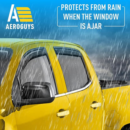 Extra Durable Window Deflectors in-Channel Window Visors Rain Guards Fit - Image 2