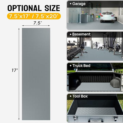 Bonnlo 7.5x17 FT Garage Floor Mat - Image 3