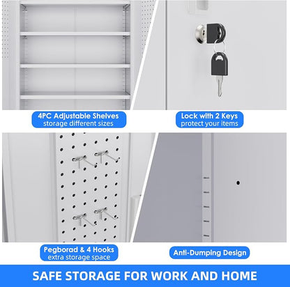 73" H Metal Storage Cabinet - Image 5