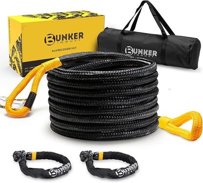 BUNKER INDUST 3/4in×20ft Kinetic Recovery Rope by BUNKERINDUST