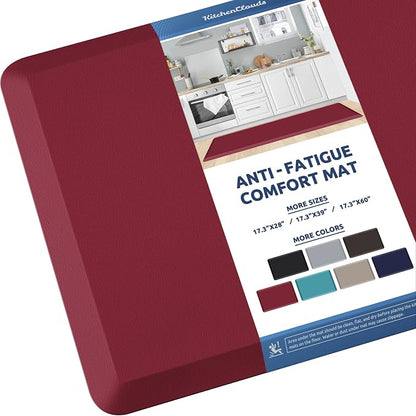 KitchenClouds Kitchen Mat Cushioned Anti Fatigue Kitchen Rug 17.3"x60" by KitchenClouds
