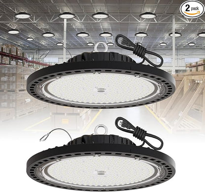 2 Pack UFO LED High Bay Light 250W, 35000 LM, 5000K by GGTH