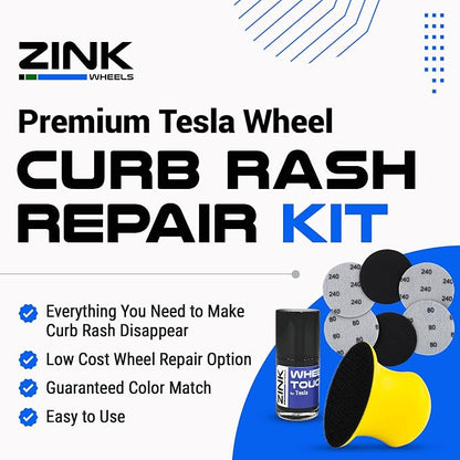 Premium Tesla Wheel Curb Rash Repair Kit - Image 3