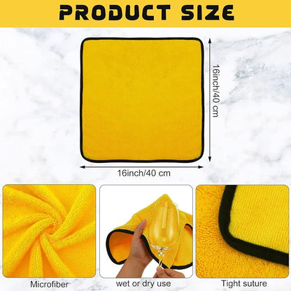 Tallew 40 Pcs Microfiber Towels 16 Inch x 16 Inch Microfiber Cloth Car Drying - Image 2