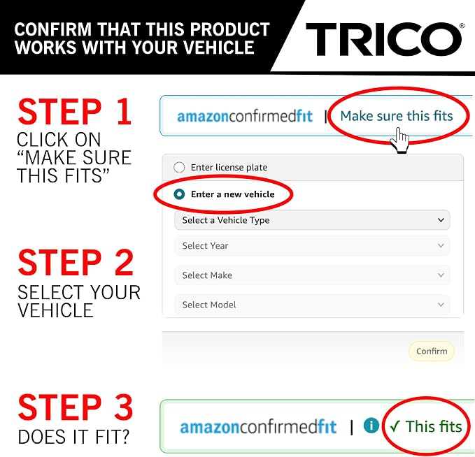 TRICO Gold™ 24 & 20 Inch Pack of 2 Automotive Replacement Windshield Wiper - Image 9