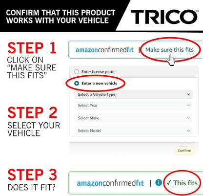 TRICO Gold™ 24 & 20 Inch Pack of 2 Automotive Replacement Windshield Wiper - Image 2
