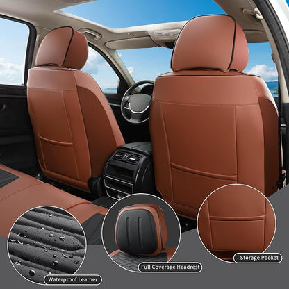 Car Seat Covers Full Set, Leather Seat Covers - Image 8