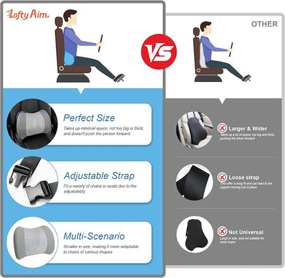 Memory Foam Lumbar Support Cushion Relieves Lower Back Pain - Image 9
