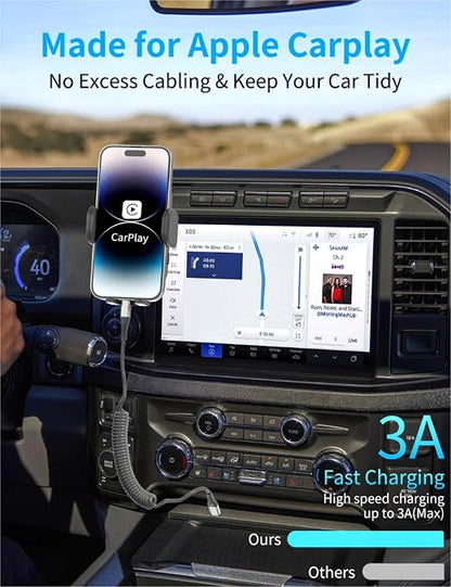 Coiled USB C to Lightning Cable - Image 2