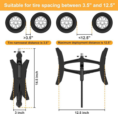 Camper Wheel Chock Stabilizer 2 Sets, Upgraded Side Grain Heavy Duty X-Shaped - Image 2