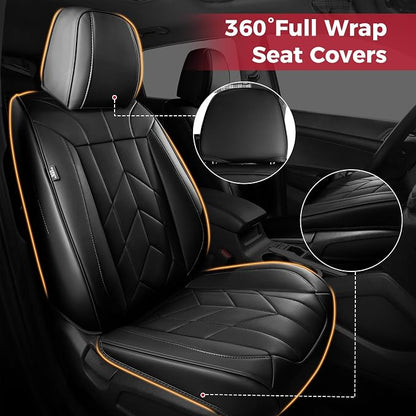 Black Car Seat Covers Full Set - Image 2