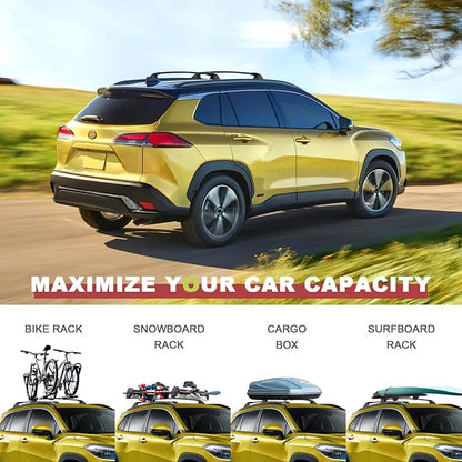 KINGGERI 260Lbs Lockable Roof Rack Cross Bars Compatible - Image 5