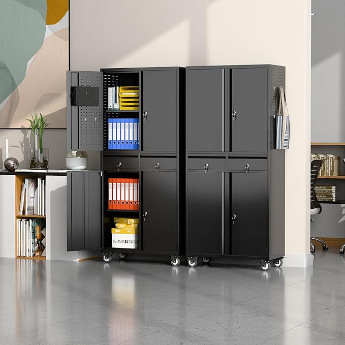 71" Metal Garage Storage Cabinet - Image 2