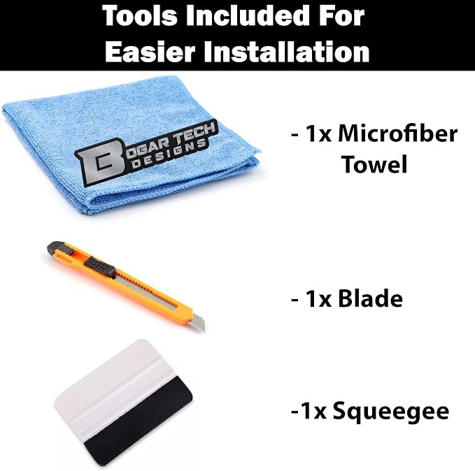 BOGAR TECH DESIGNS Full Headlight Head Light Tint Kit Compatible - Image 6