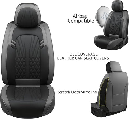 Leather Car Seat Covers, Car Seat Protector Waterproof, Seat Covers Full Set - Image 6