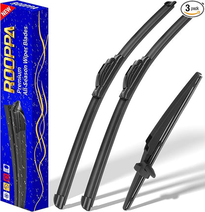 3 wipers Replacement for 2003-2009 Toyota 4Runner, Windshield Wiper Blades by ROOPPA