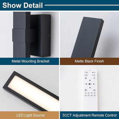 Modern Outdoor Wall Light 3CCT Dimmable LED Outdoor Sconce Lights - Image 7