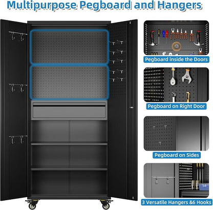 71" Metal Garage Storage Cabinet - Image 5