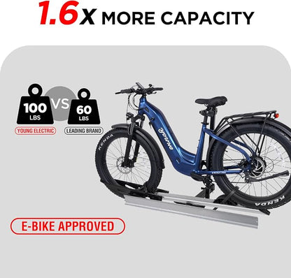 Rockland 1-Ebike Rack with Ramp, 100 lbs Capacity, Single Hitch Mount Electric - Image 2