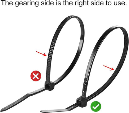 200pcs 3/4" 3M Back-Glue Self Adhesive Black Strong Cable Zip Tie Mounts - Image 2