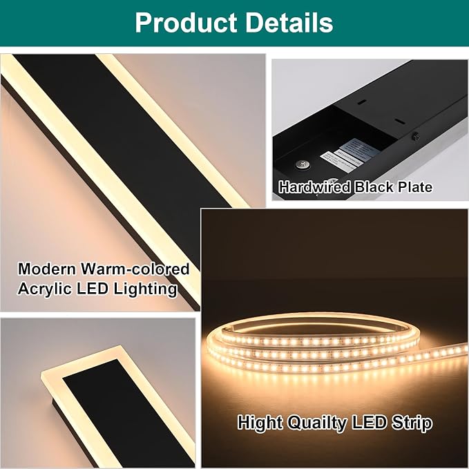 2 Pack Modern Outdoor Wall Lights - Image 6