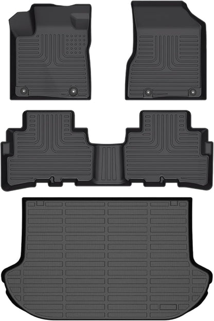 Wayhigh-All Weather Floor Mats and Cargo Mat Set Fit by Wayhigh