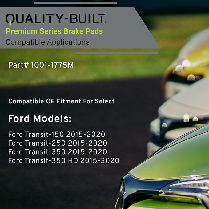 Premium Semi-Metallic Rear Brake Pads Compatible - Image 3