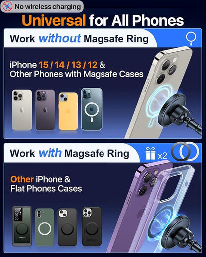 2025 Upgraded for Magsafe Car Mount Powerful Magnetic Cell Phone Holder for Car - Image 5